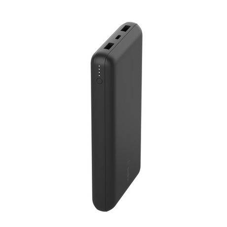Belkin USB-C Portable Charger 20,000 mAh, 20k Power Bank with USB-C Input Output Port and 2 USB-A Ports with Included USB-C to USB-A Cable for iPhone 14, Galaxy S23, and More - Black