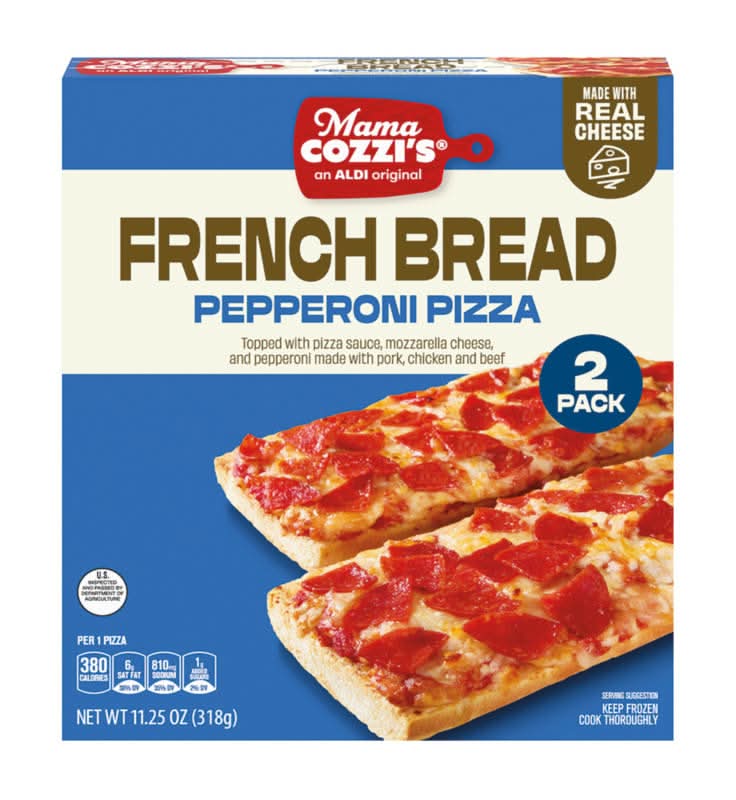 Mama Cozzi's Pizza Kitchen French Bread Pizza, Pepperoni (11.25 oz, 2 ct)