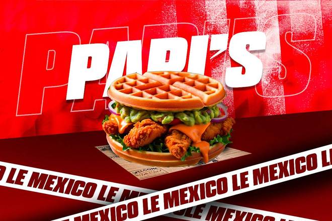 WAFFLE BURGER LE MEXICO 🇲🇽🐔