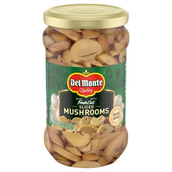 Del Monte Fresh Cut Sliced Mushrooms
