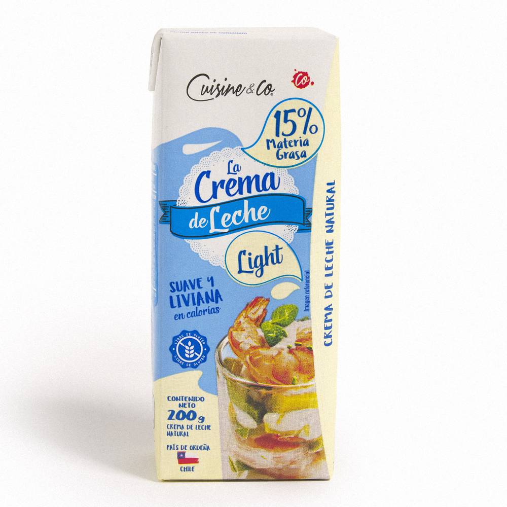 Cuisine & co crema de leche light