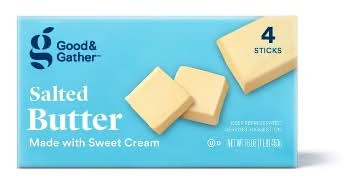 Good & Gather Butter With Sweet Cream, Salted (16 oz, 4 ct)