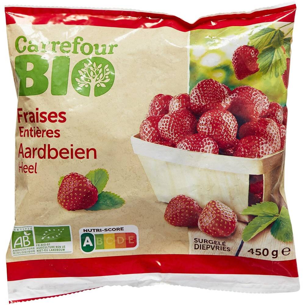 Carrefour Bio - Fraises entières