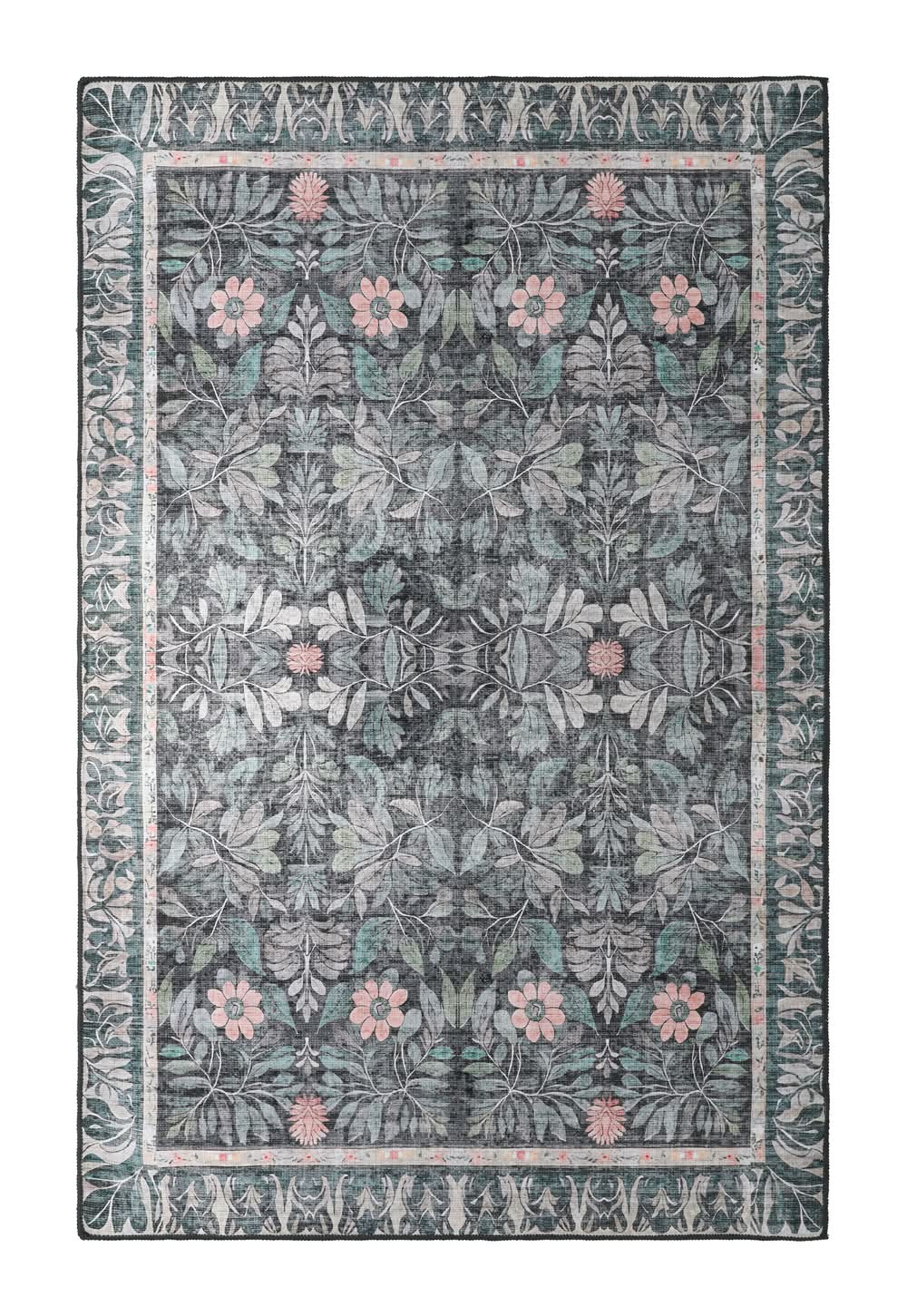 Washable Rug 48inx72in Gray