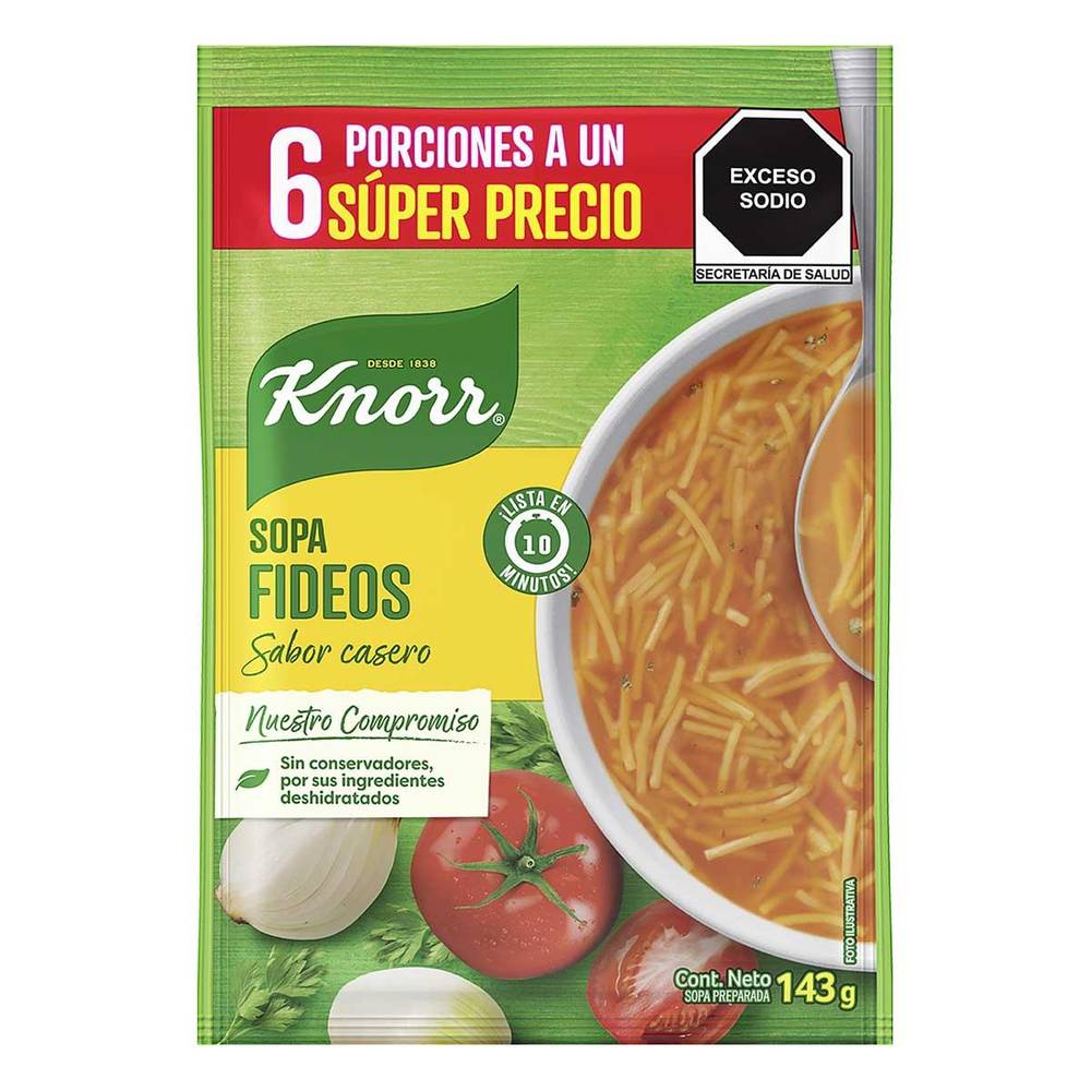 Knorr sopa de fideos