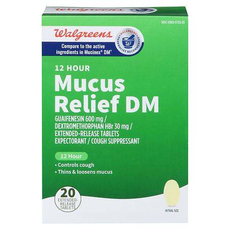 Walgreens Mucus Relief Dm Tablets 600 mg