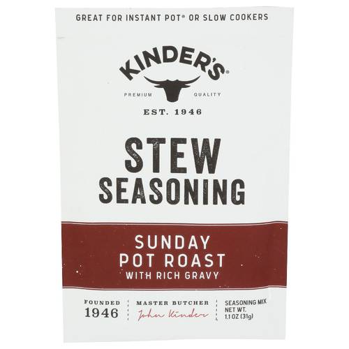 Kinder's Sunday Pot Roast With Rich Gravy Seasoning Packet