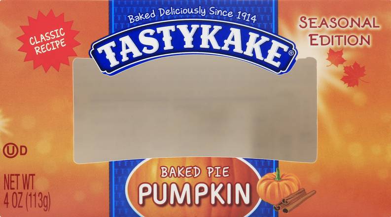 Tastykake Baked Pumpkin Pie (4 oz)