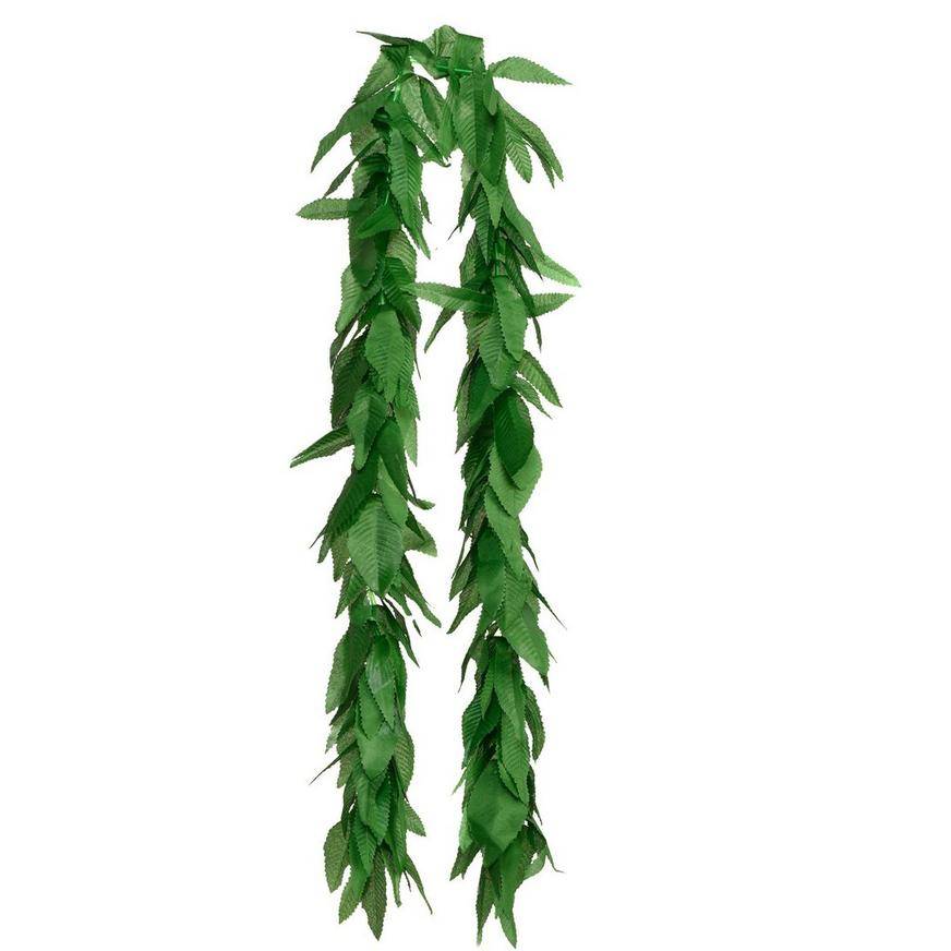Party City Green Leaves Lei (60in)