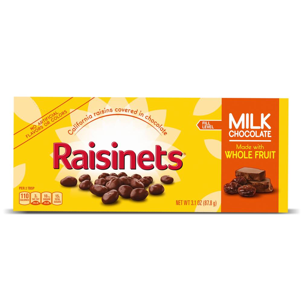 Raisinets Milk Chocolate Covered California Raisins (3.1 oz)