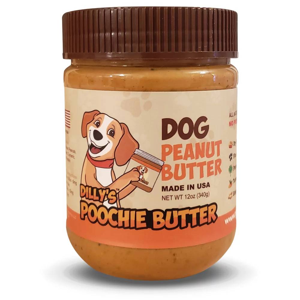 Dilly's Dog Peanut Butter - Healthy Dog Treat's - Poochie Butter 12oz 