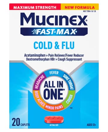 Mucinex Fast-Max All in One Cold & Flu Caplets 12+ Years (20 ct)