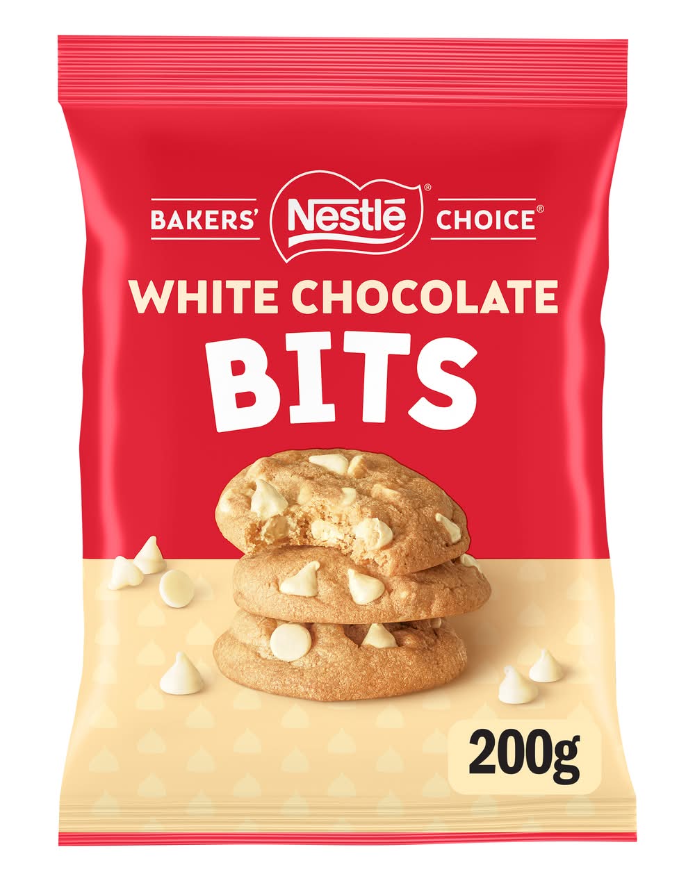 Nestlé Bakers' Choice Bits Cookies, White Chocolate (200g)