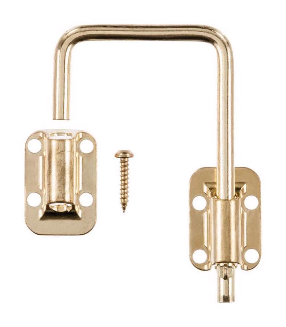 ACE Bright Brass Brass Indoor Sliding Door Latch