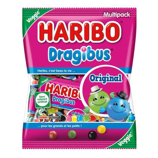 HARIBO - Bonbons Dragibus - multipack - 250g