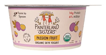 Painterland Sisters Organic Passionfruit Icelandic Style Skyr Yogurt