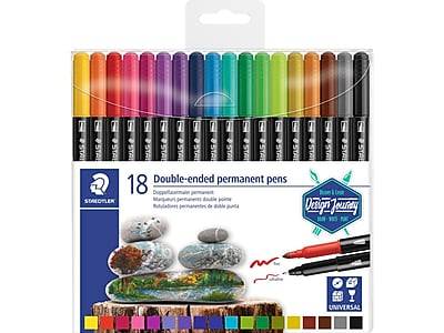 Staedtler Classic Double-Ended Permanent Drawing Pens (3.0mm/assorted)