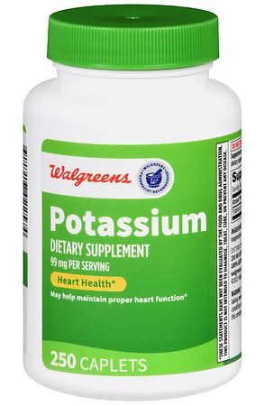 Walgreens Potassium 99 mg Caplets