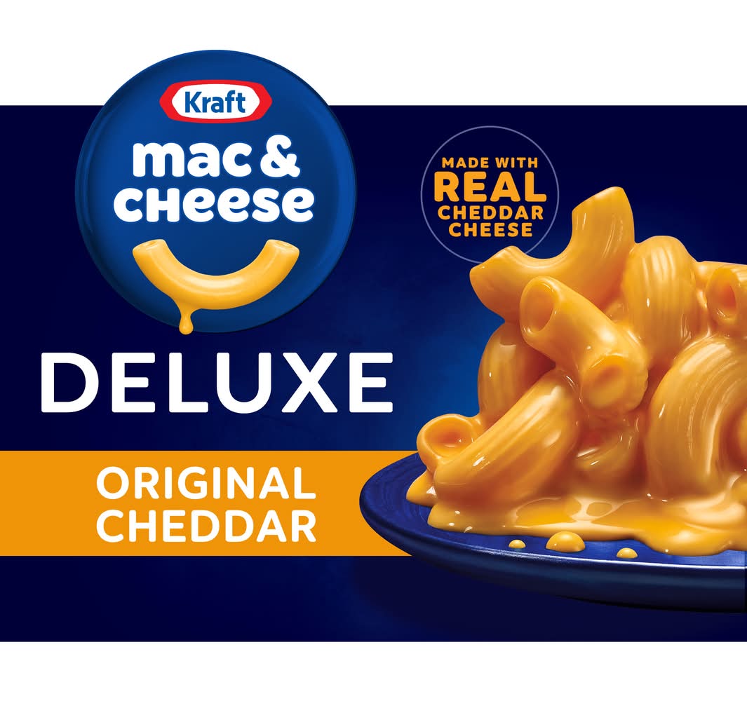 Kraft Deluxe Rich & Creamy Macaroni & Cheese, Original Cheddar (14 oz)