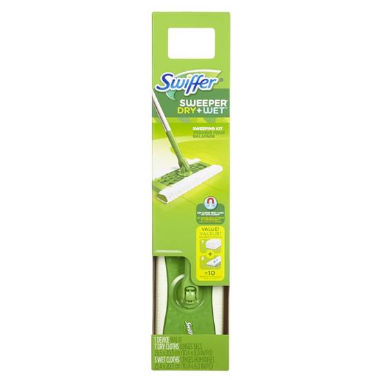 Swiffer trousse pour balayage dry+wet (1 un) - sweeper, dry/wet (1 ea)