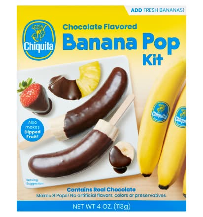 Chiquita Banana Pop Kit, Chocolate (4 oz)