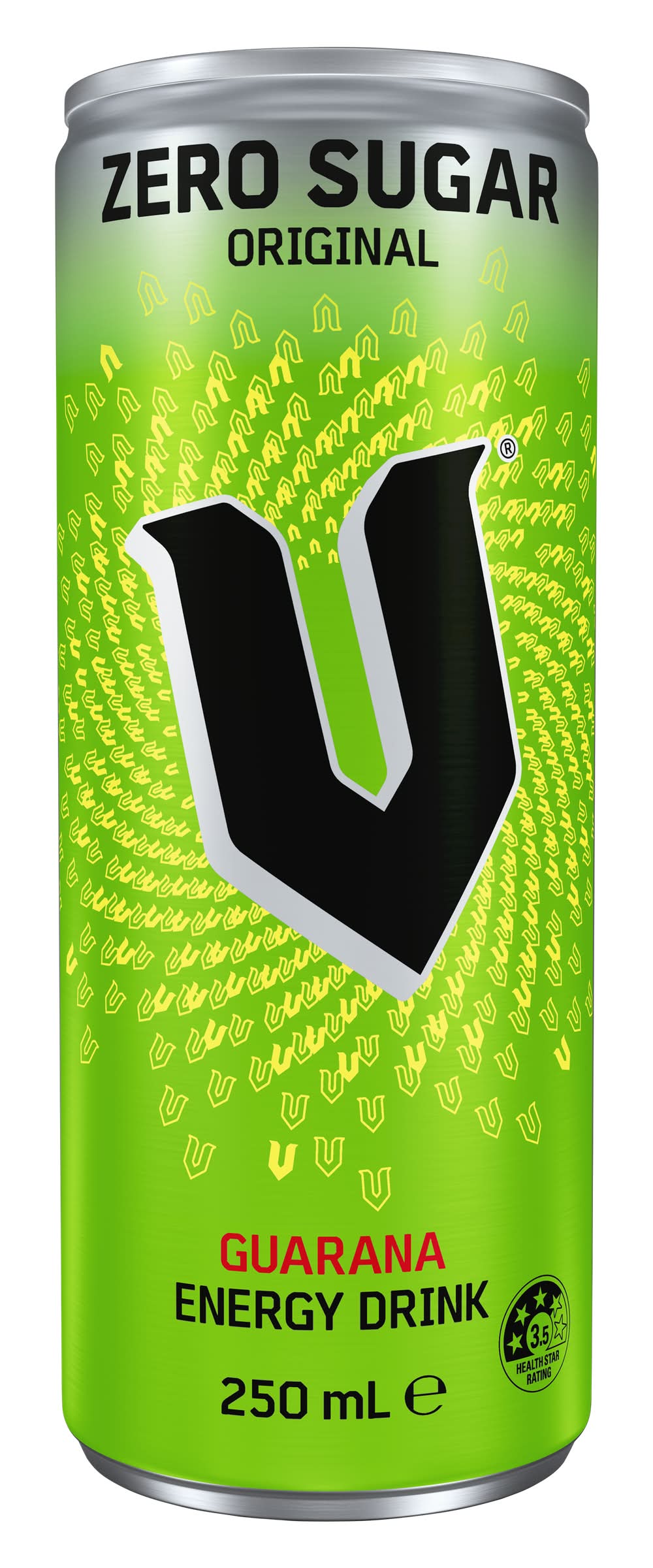 V Zero Sugar Guarana Energy Drink, Original (250mL)