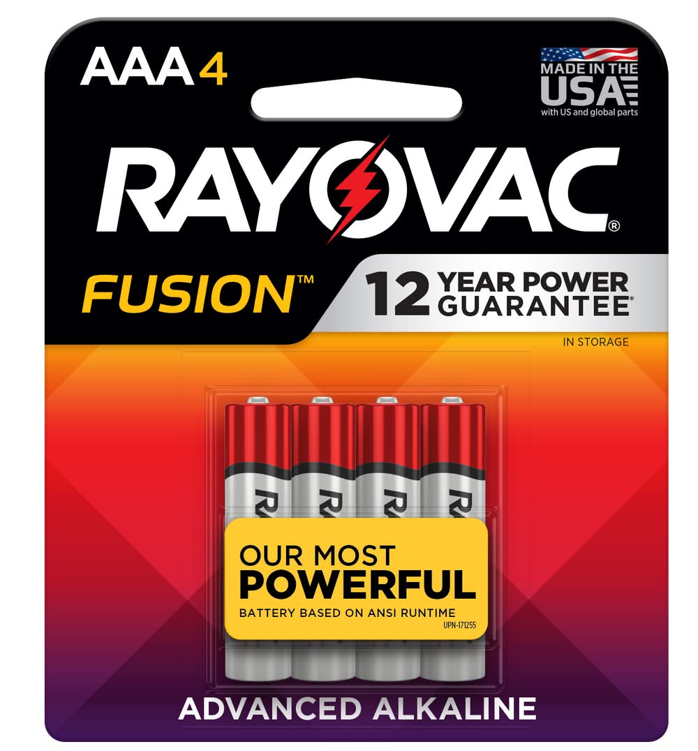 Rayovac Fusion Aaa pack Advanced Alkaline Battery (1.8 oz)
