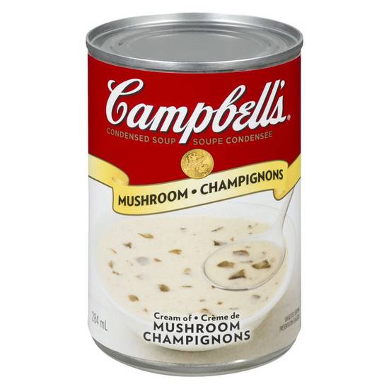 Campbell's soupe condensée crème de champignons (284 ml) - condensed cream of mushroom soup (284 ml)