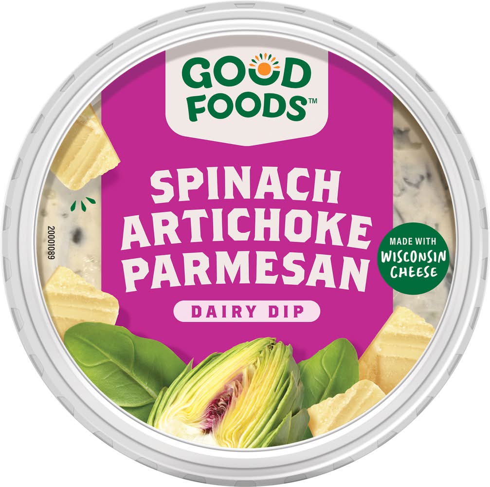 Good Foods Spinach Artichoke Parmesan Dairy Dip (8 oz)