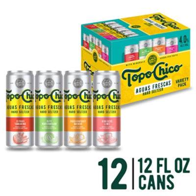 Topo Chico Agua Fresca Hard Seltzer Variety pack (12 ct, 12 fl oz)
