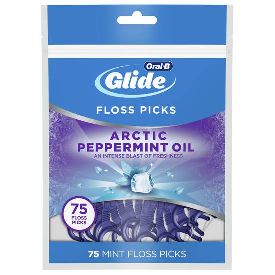 Oral-B Floss Picks Arctic Peppermint Oil (75 ct)