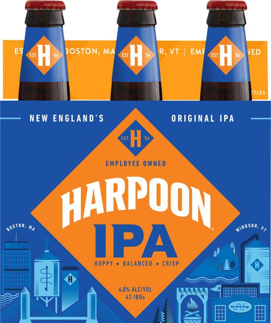 Harpoon Hoppy Balanced Crisp Ipa Beer (6 ct, 12 fl oz)
