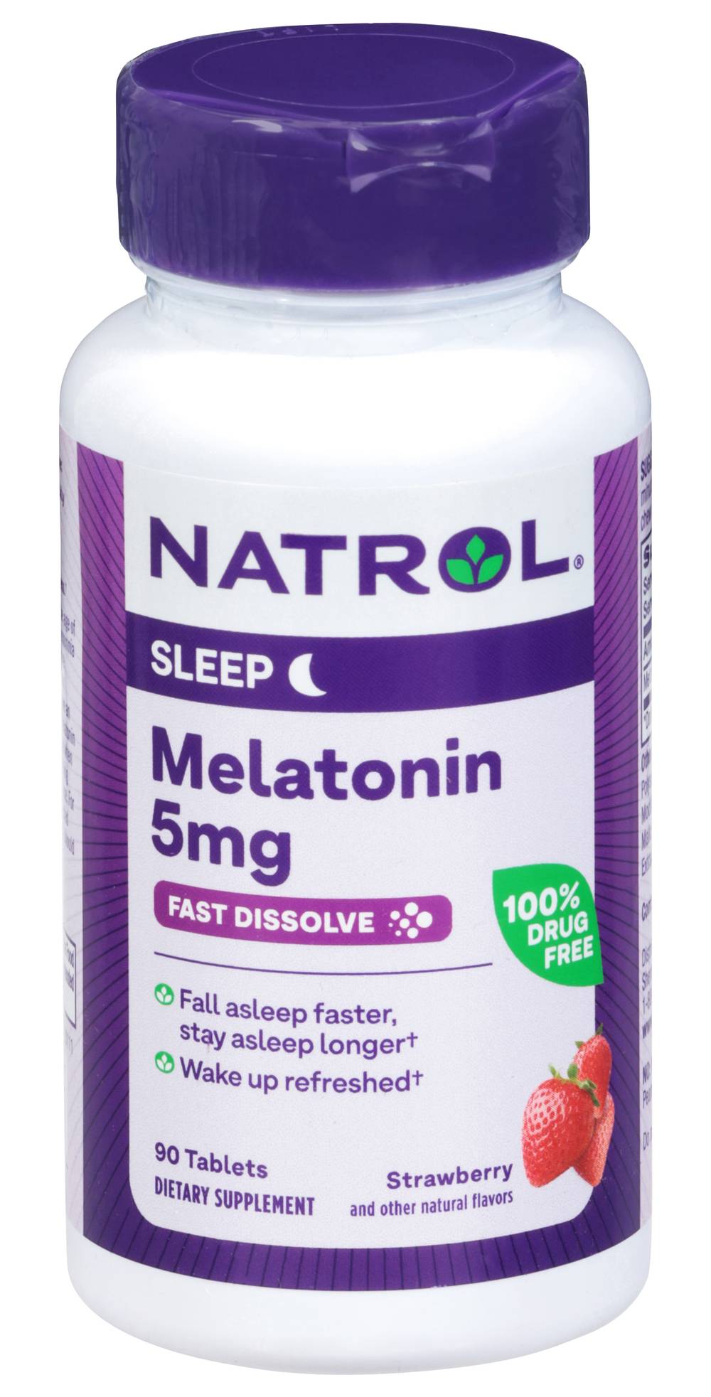 Natrol Melatonin Sleep Supplement Tablets, Strawberry (90 ct)