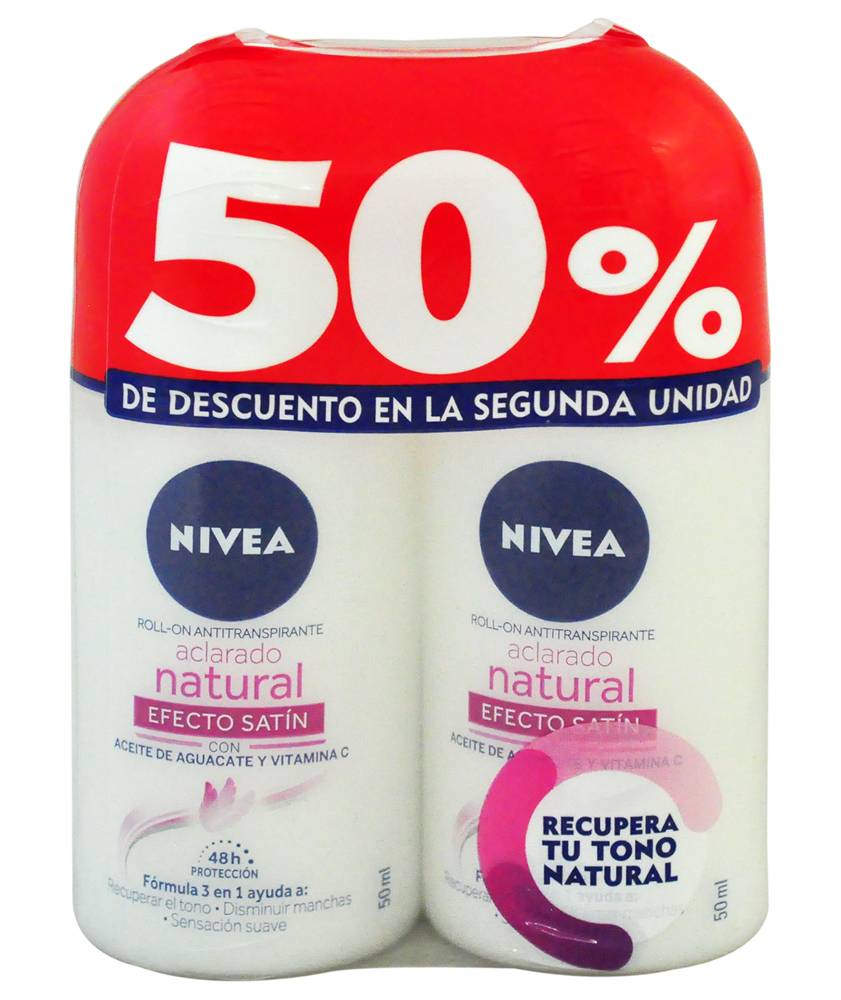 Nivea DEO ROLL WOM EFECT SAT 50ML *2