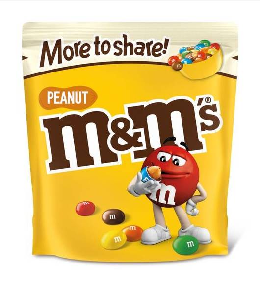 M&M Peanut More To Share Pouch 200g (408606)
