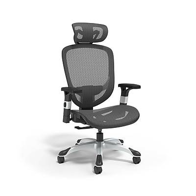 Staples Hyken Ergonomic Mesh Swivel Task Chair (un59460), Black