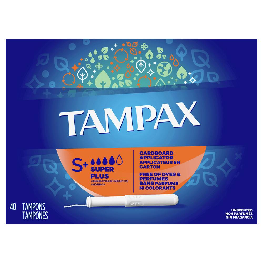 Tampax Super Plus Absorbency Unscented Tampons (9.5 oz)