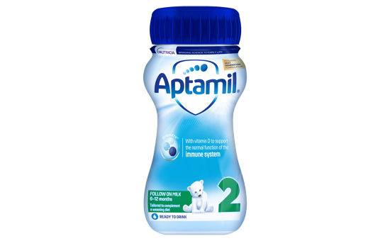 Aptamil 2 Follow On Milk Liquid Ready To Feed Formula 6-12 Months