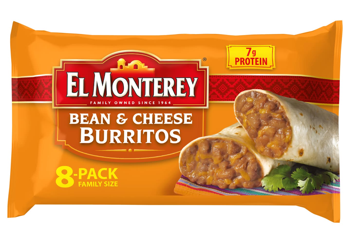 El Monterey Bean and Cheese Burritos (2 lbs, 8 ct)