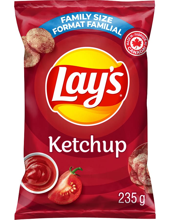Lay's Flavored Potato Chips, Ketchup (235 g)