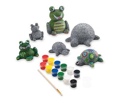 Color Pops Turtles & Frogs Paint-Your-Own Rocks Kit