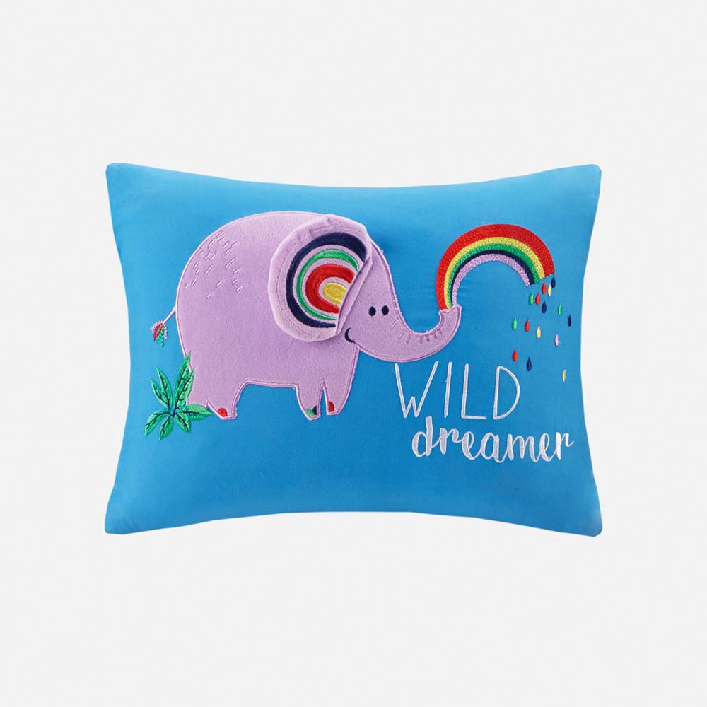 Coussin boudoir «Rainbow Animals» par Mi Zone Kids