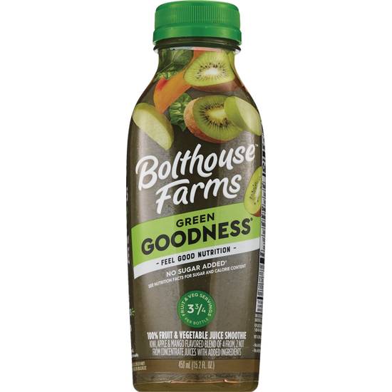 BOLTHOUSE FARMS GREEN GOODNESS FRUIT JUICE SMOOTHIE