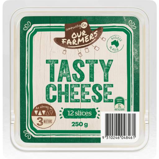 Community Co Sliced Tasty Cheese (250g)