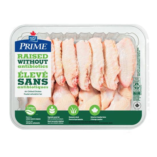 Maple Leaf Prime Raised Without Antibiotics Chicken Wings