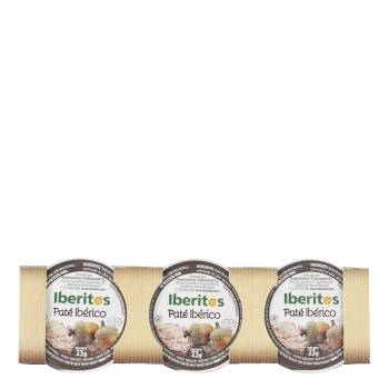 Paté ibérico Iberitos pack de 3 unidades de 23 gr.