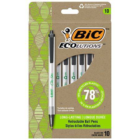 Bic Retractable Ball Pens Medium