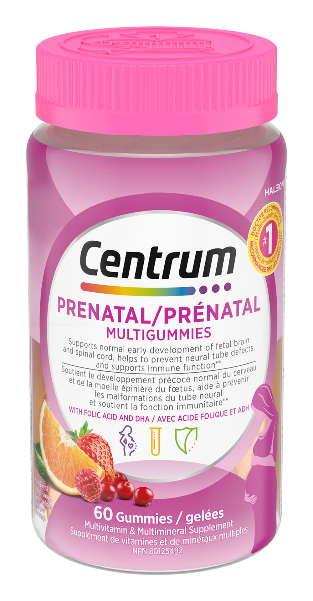 Centrum Prenatal Multigummies With Dha & Folic Acid (60 ct)