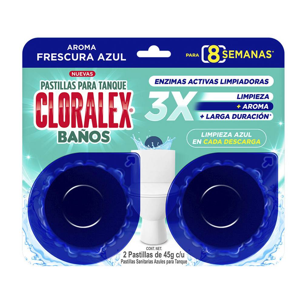 Cloralex pastillas aqua fresh (2 un)