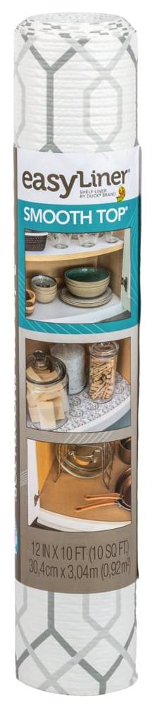 Duck Smooth Top EasyLiner Shelf Liner 12-in x 10-ft Grey Gate Shelf liner | 285629